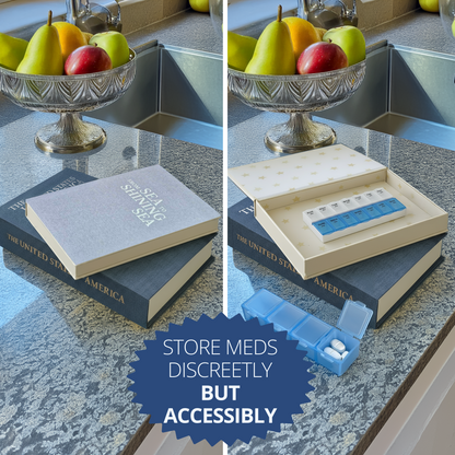 Pill Organizer Hidden Storage